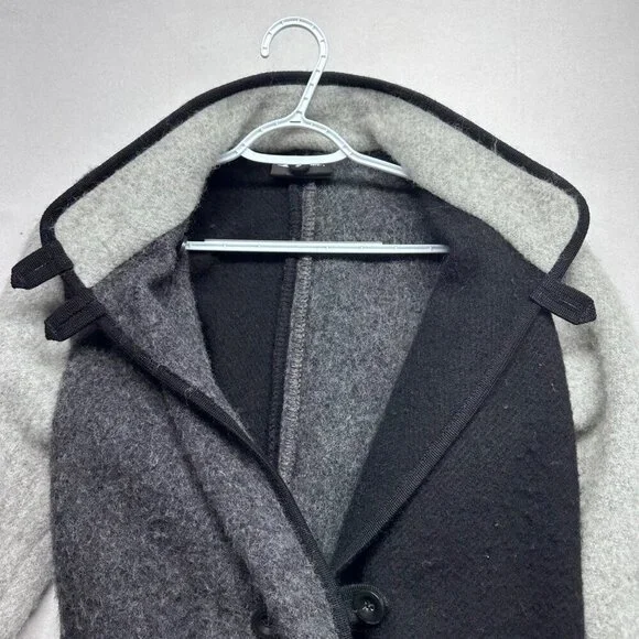 Lillunn of Norway Womens 100% Wool Sten Jacket Coat Size XXS Oversized Gray - Picture 10 of 13